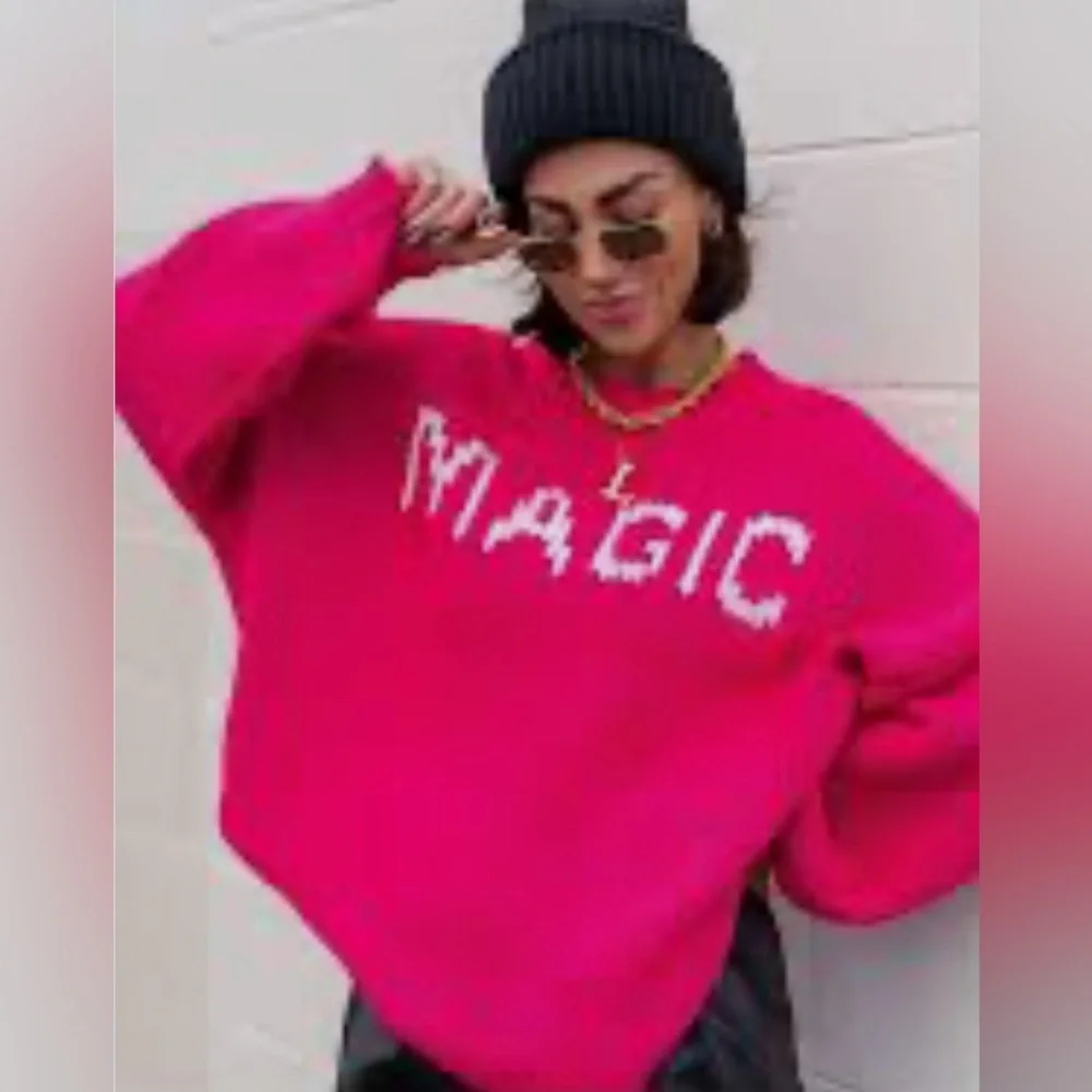 Dressed in LALA Pink 'Magic' Sweater